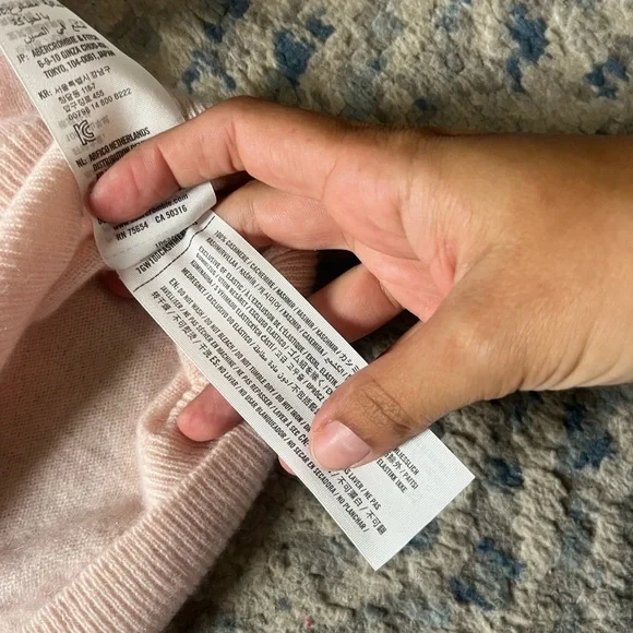 Abercrombie & fitch baby pink cashmere sweater XS - Picture 6 of 6